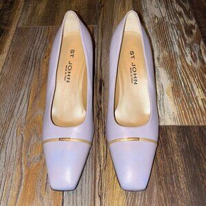 St. John Lavender Square Toe Pump